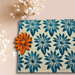 Sello estampado textil 20 cm Girasol
