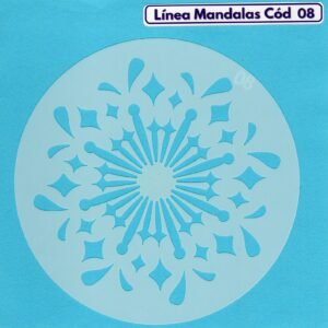 Linea Mandalas Cód 08 Stencil 13 cm