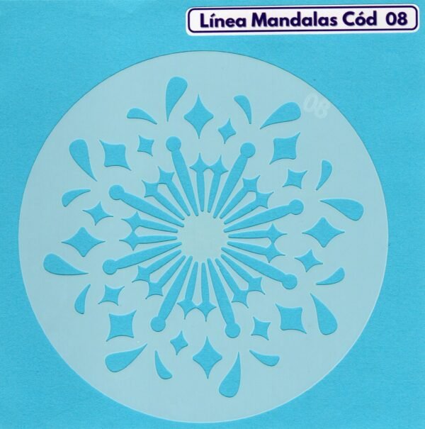 Linea Mandalas Cód 08 Stencil 13 cm