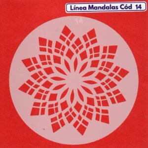 Linea Mandalas Cód 14 Stencil 13 cm