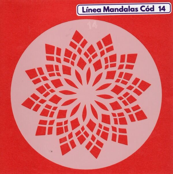 Linea Mandalas Cód 14 Stencil 13 cm