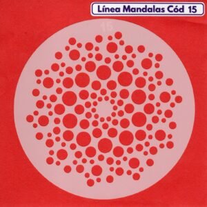Linea Mandalas Cód 15 Stencil 13 cm