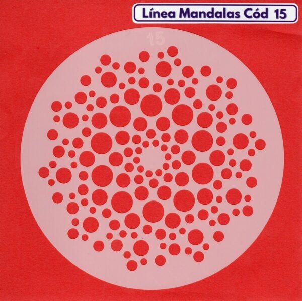 Linea Mandalas Cód 15 Stencil 13 cm