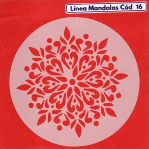 Linea Mandalas Cód 16 Stencil 13 cm
