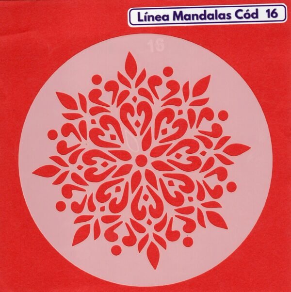 Linea Mandalas Cód 16 Stencil 13 cm