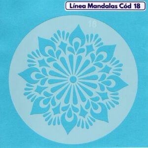 Linea Mandalas Cód 18 Stencil 13 cm