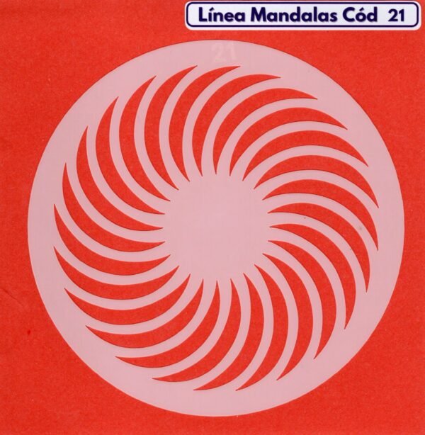 Linea Mandalas Cód 21 Stencil 13 cm