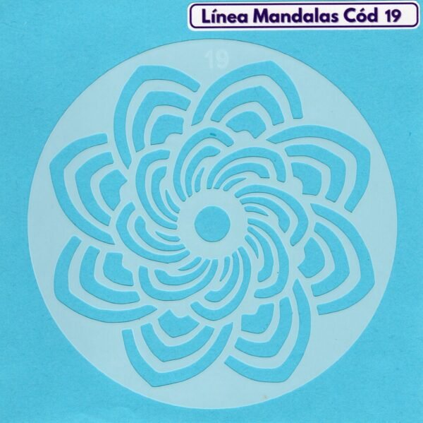 Linea Mandalas Cód 19 Stencil 13 cm