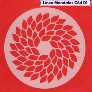 Linea Mandalas Cód 01 Stencil 13 cm