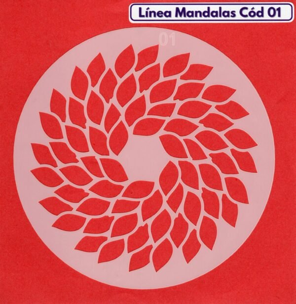 Linea Mandalas Cód 01 Stencil 13 cm