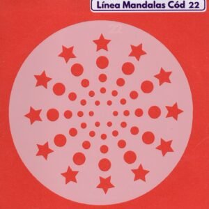 Linea Mandalas Cód 22 Stencil 13 cm