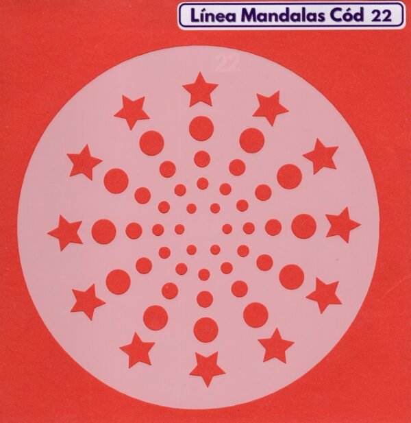 Linea Mandalas Cód 22 Stencil 13 cm