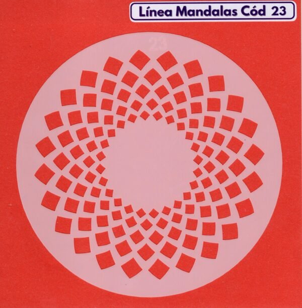 Linea Mandalas Cód 23 Stencil 13 cm