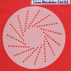 Linea Mandalas Cód 02 Stencil 13 cm