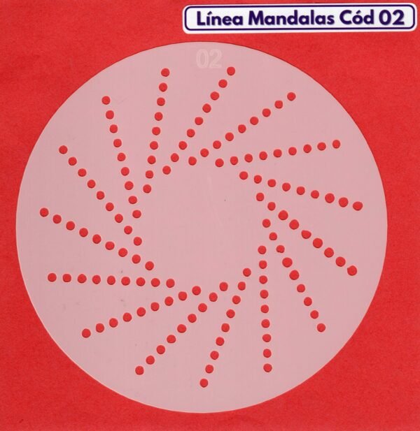 Linea Mandalas Cód 02 Stencil 13 cm