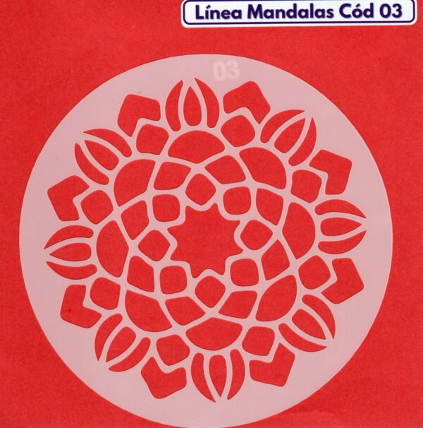 Linea Mandalas Cód 03 Stencil 13 cm