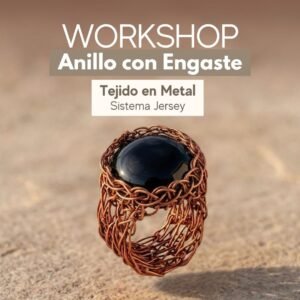 Workshop Anillo con Engaste Tejido en Metal · Sistema Jersey